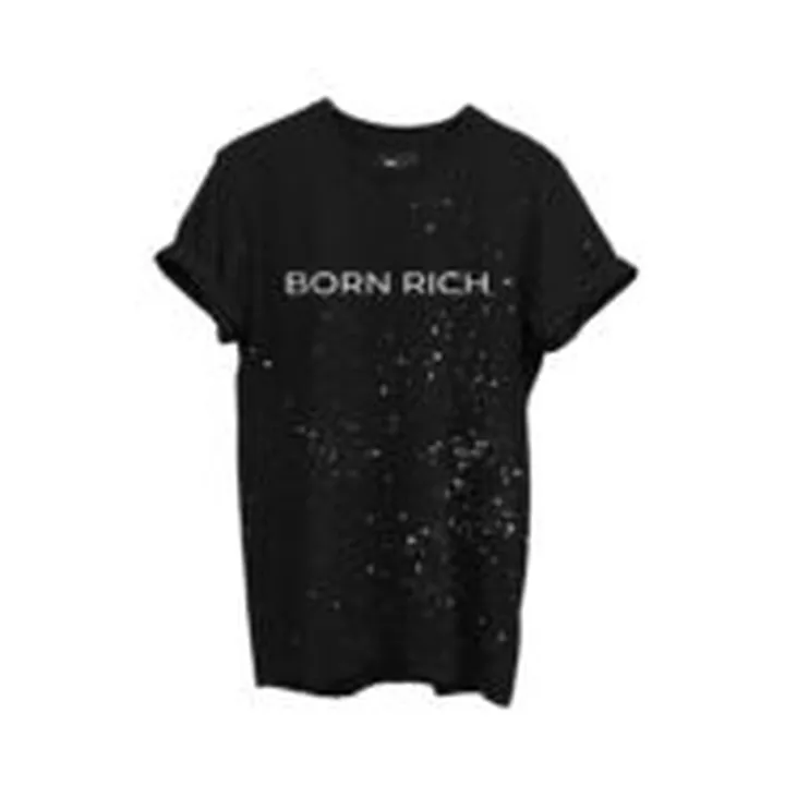 تیشرت مدل CUSTOM ART مشکی برند بورن ریچ | bornrich