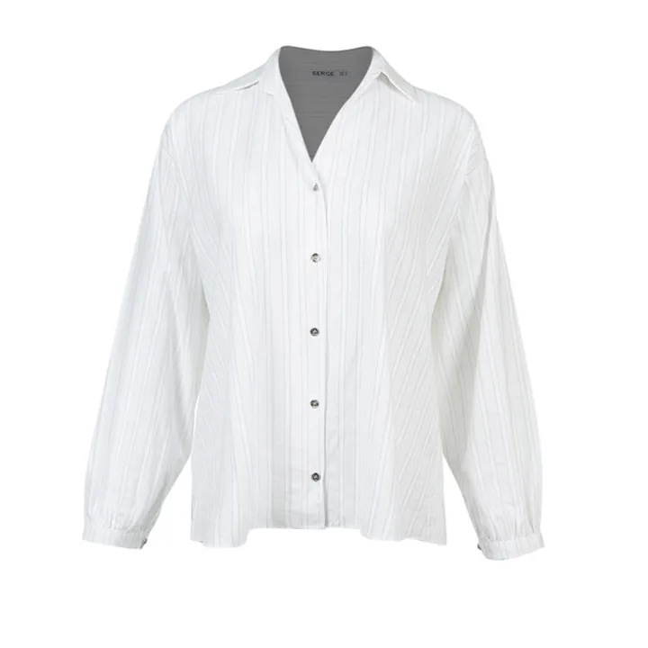 شومیز آستین بلند زنانه سرژه مدل 207370 رنگ سفید