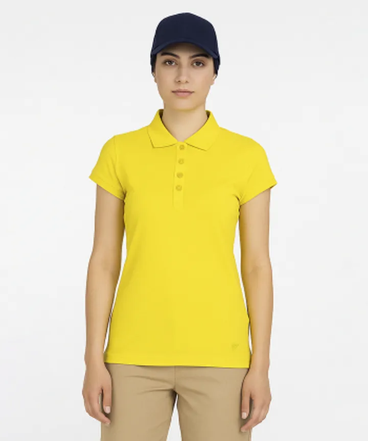 پولوشرت آستین کوتاه زنانه ساتین مدل W10AB