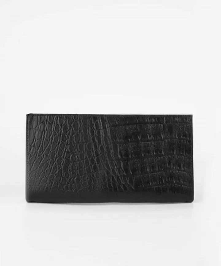 کیف پول زنانه چرم طبیعی چرم کروکو Croco Leather مدل لیا