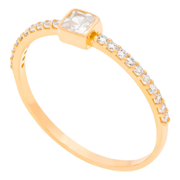 انگشتر طلا 18 عیار زنانه وی گالری مدل R0213 سایز 5...