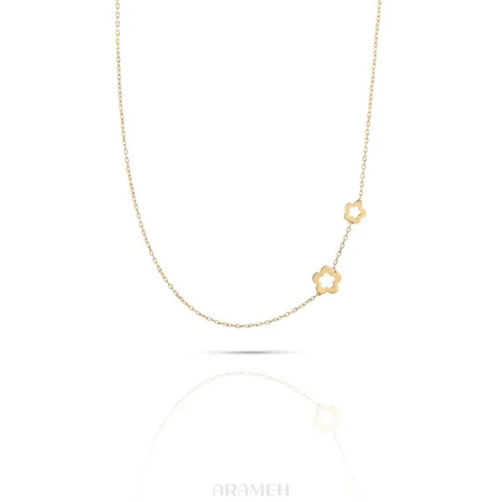 گردنبند دو گل