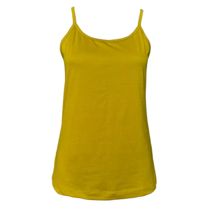 تاپ زنانه دوک مدل بنددار رنگ خردلی