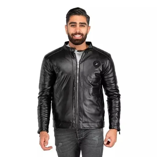 کاپشن چرم مردانه آستین زیپ دار کد 39884
آستین	بلند
جنس	چرم مصنوعی
رنگ	مشکی
سایز	XXL  XL  L
سایز مدل	دو ایکس لارج