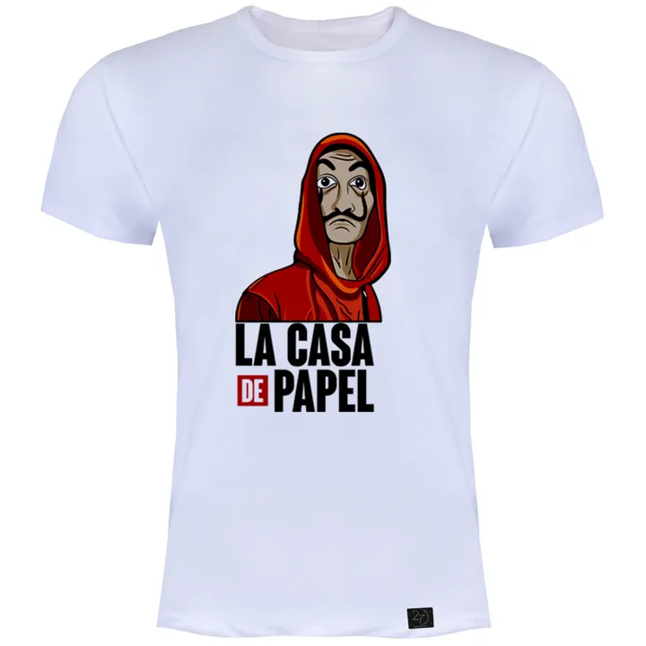 تیشرت مردانه 27 طرح LA CASA DE PAPEL کد JS04