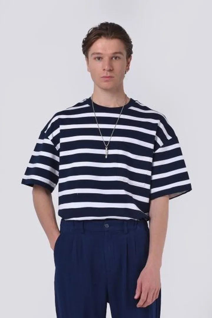 تیشرت آستین کوتاه راه راه