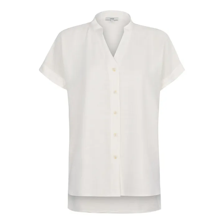 شومیز آستین کوتاه زنانه ایزی دو مدل 9367 رنگ سفید