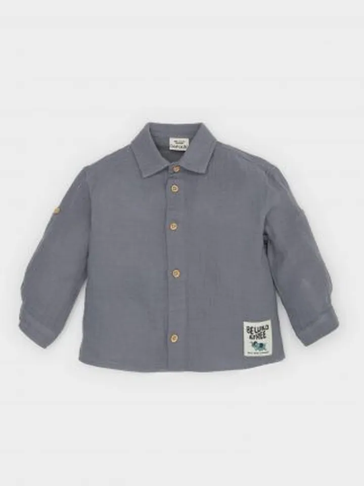 پیراهن نوزاد پسر خاکستری دفکتو