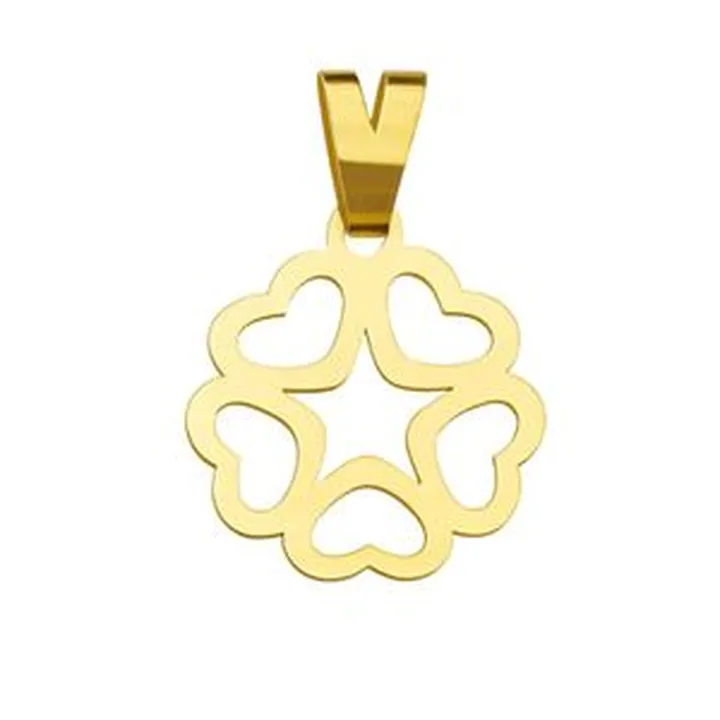 آویز گردنبند طلا 18 عیار زنانه گالری صادقی طرح قلب مینیمال