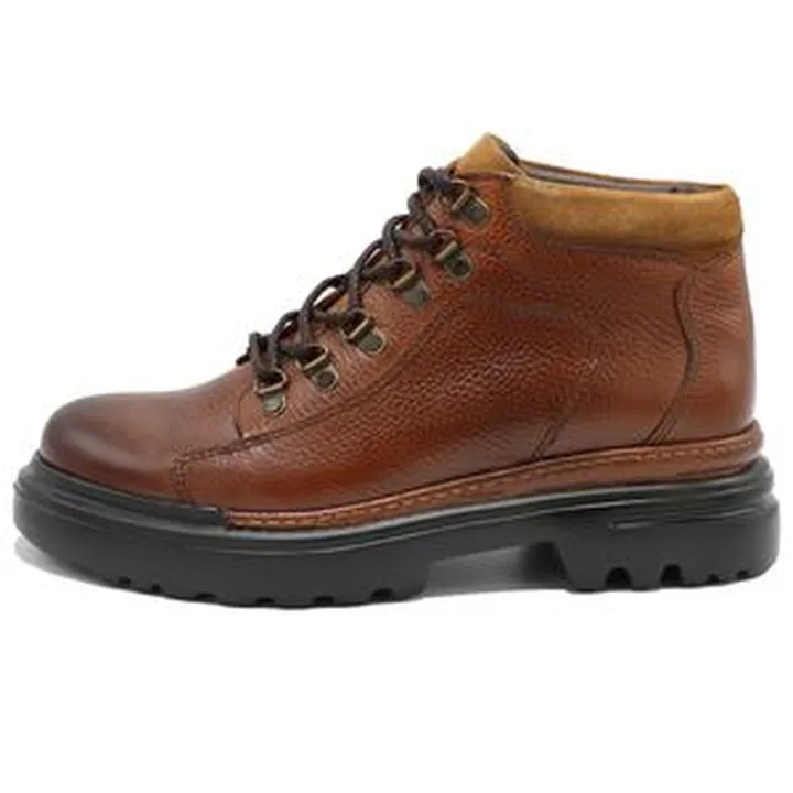 نیم بوت مردانه لردگام مدل بوفالو بندی رنگ عسلی