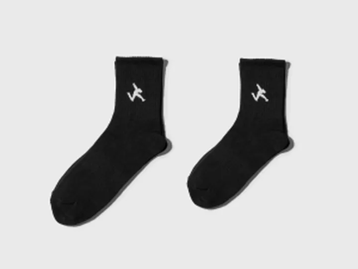 جوراب ساق بلند مشکی مدل Socks M3 برند کرب CURB