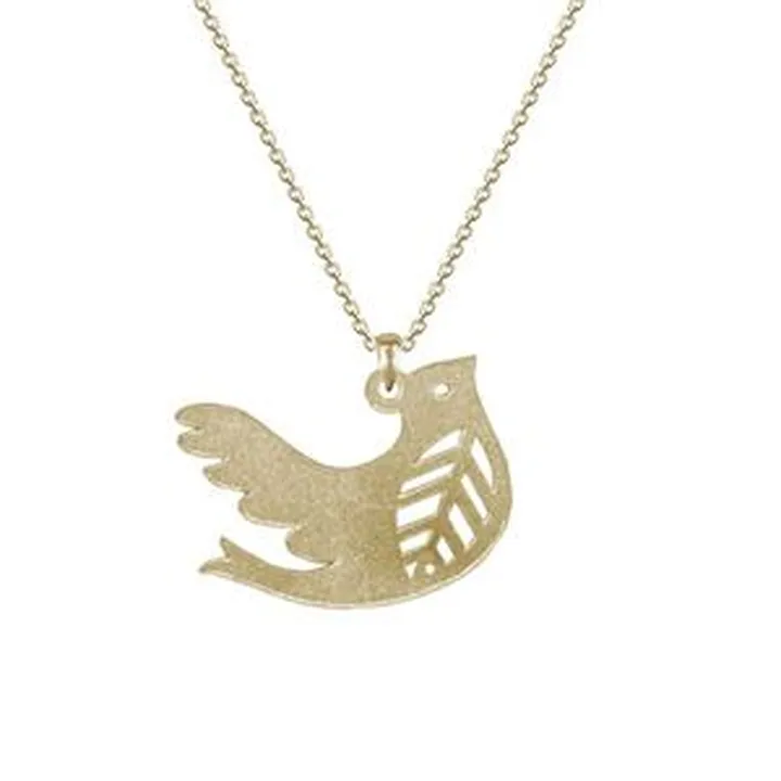 گردنبند نقره زنانه ژابیز مدل پرنده