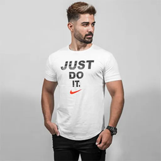 تیشرت Just Do It مردانه سفید مدل Ditro