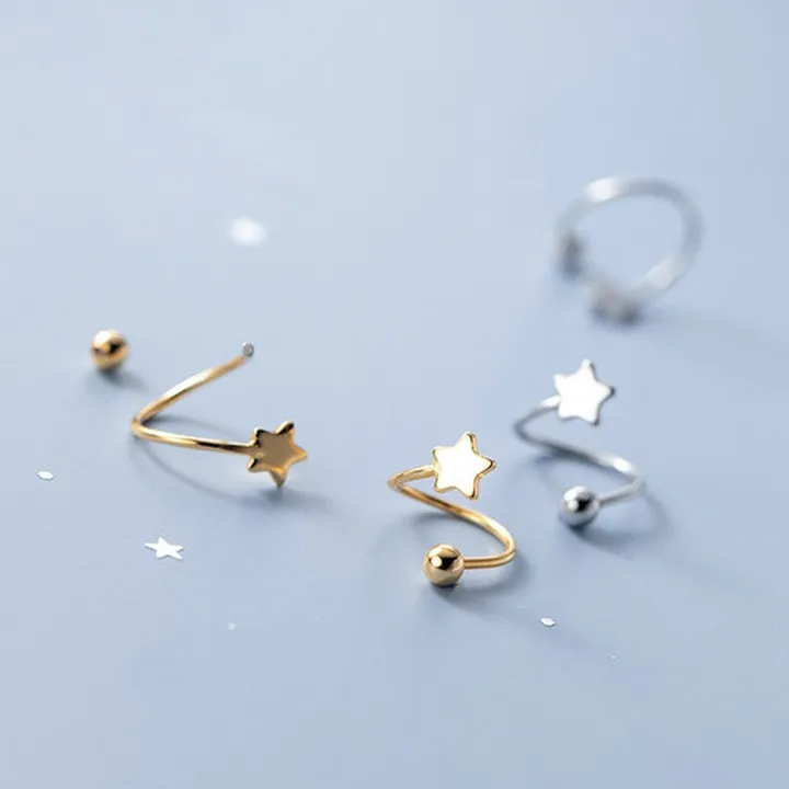 0146. پیرسینگ نقره مدل ستاره