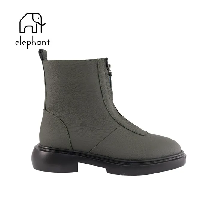 نیم بوت زنانه مدل z306 سبز تیره