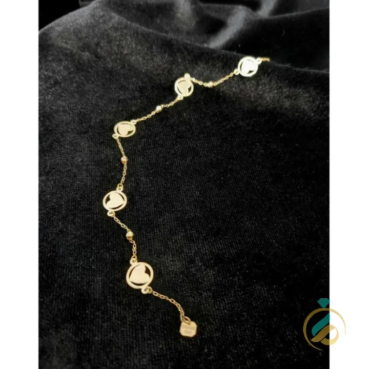 دستبند طلا دلربا پولکی