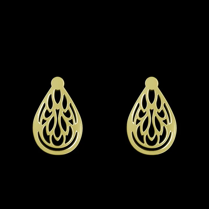 گوشواره طلا 18 عیار زنانه مدوپد مدل اشک کد GA1-109...