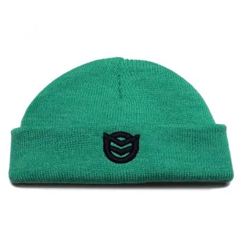 (B040)LIGHT GREEN BEANIE HAT