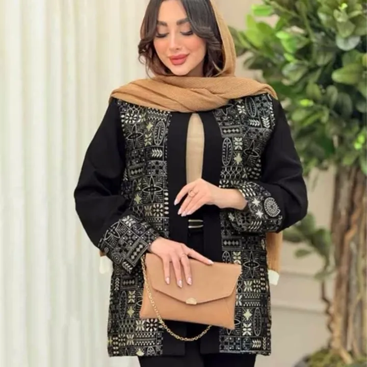 کت مجلسی انسیه مخمل شانل مناسب 36 تا 44