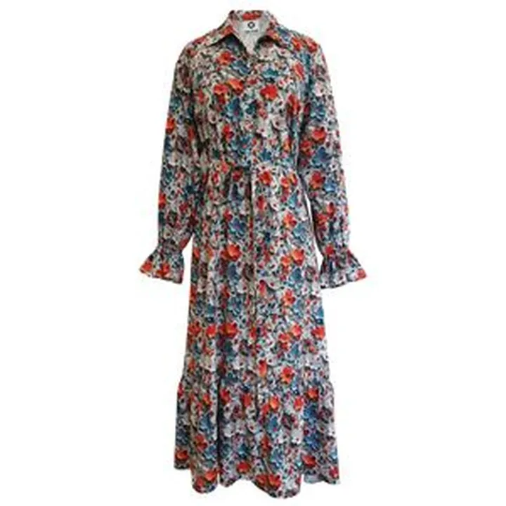 پیراهن ساحلی یقه برگردان زنانه مدل 3 بعدی