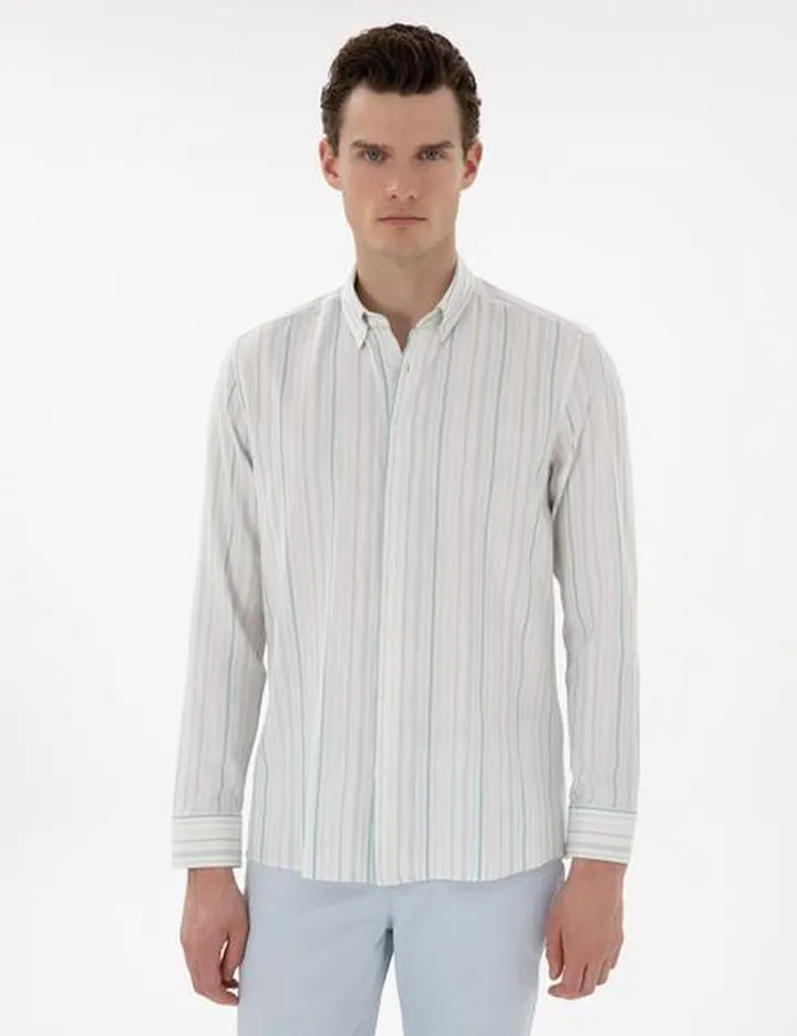 پیراهن آستین بلند مردانه پیر کاردین