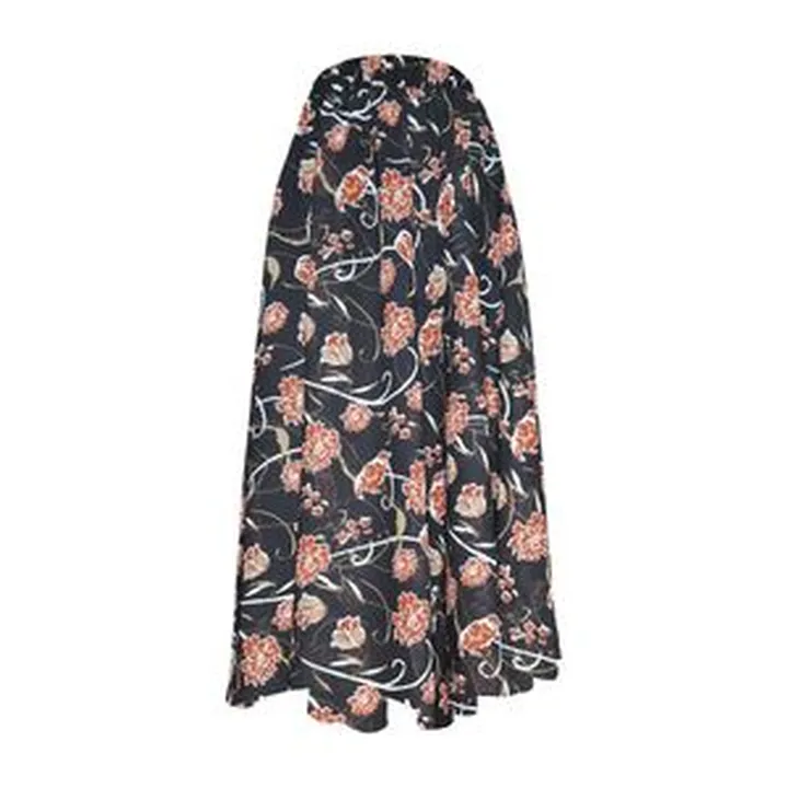 دامن کلوش زنانه مدل H86 رنگ مشکی