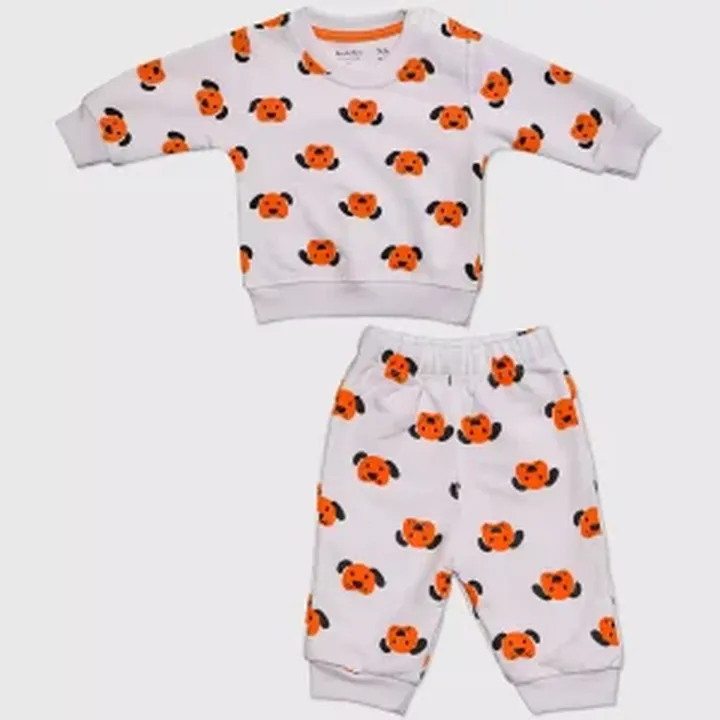 بلوز و شلوار طرح سگ نوزاد پسر (0 تا 18 ماه) کد 627605