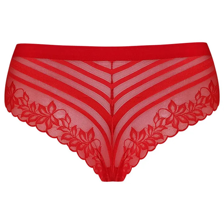 شورت زنانه ماییلدا مدل گیپور گلدار کد 5232 رنگ قرم...