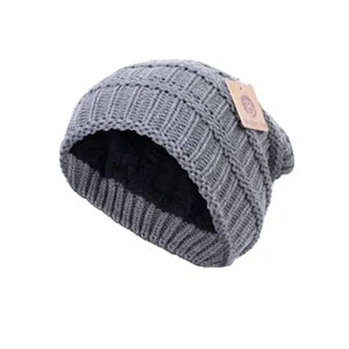 کلاه بافتنی مدرن هت مدل داخل خز کد 102