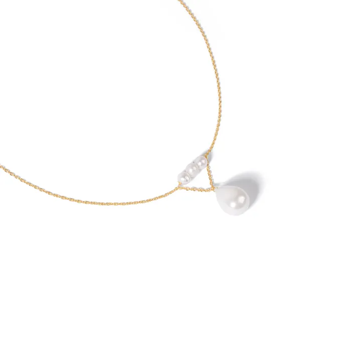 گردنبند طلا مروارید مرلیس