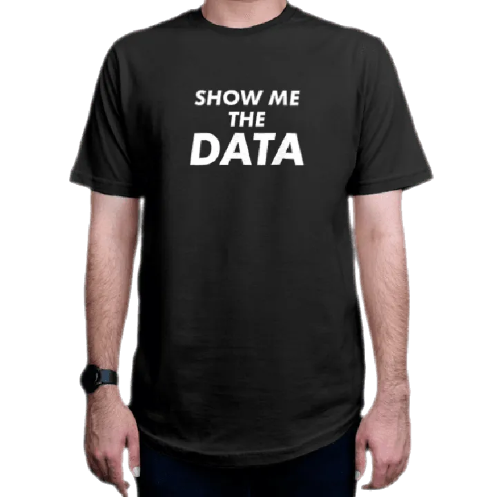 تیشرت برنامه نویسی طرح 1-Show Me The Data