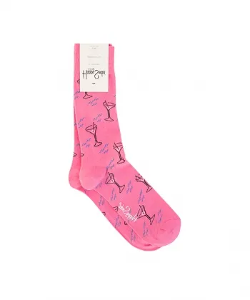 جوراب مردانه ساق بلند هپی ساکس Happy Socks طرح جام