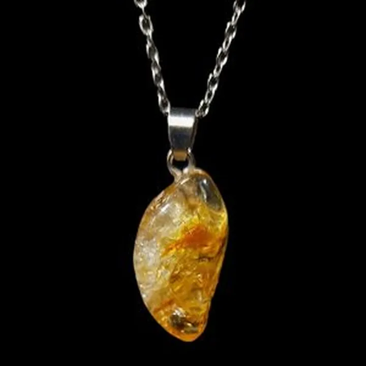 گردنبند زنانه مدل سیترین کد 6-123