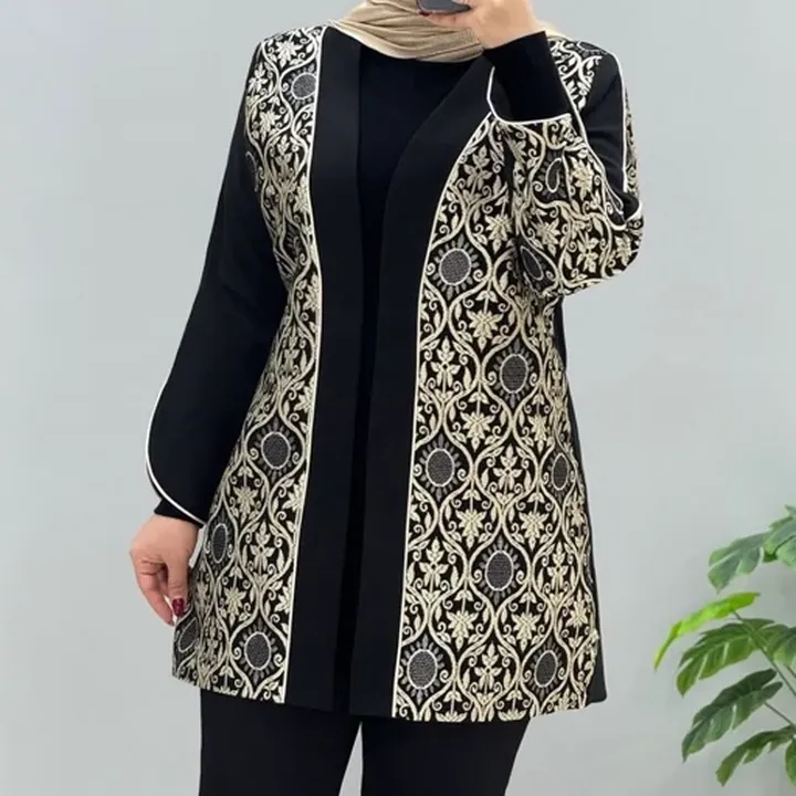 مانتو مجلسی مزونی سوین جنس مازراتی و سوزن دوزی 