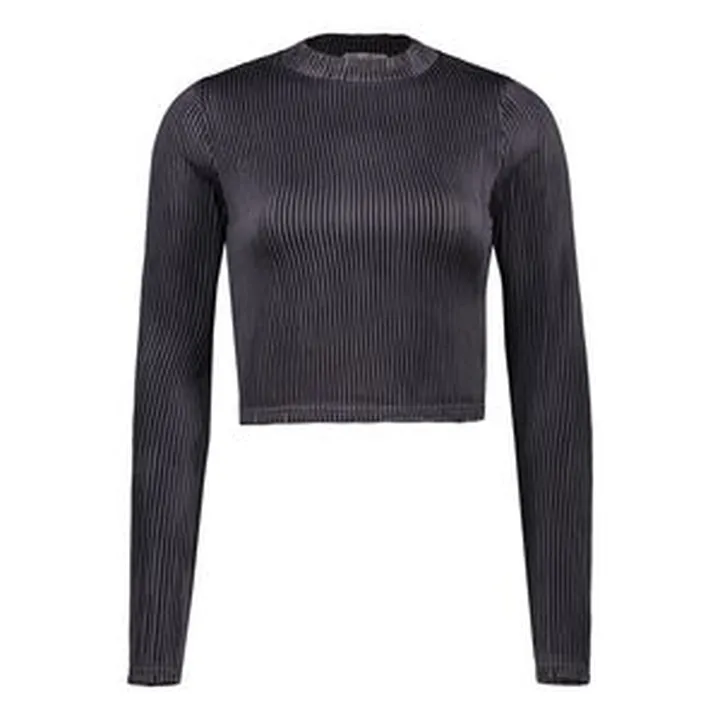 کراپ‌ تی‌شرت آستین بلند زنانه مون‌سا مدل 41082410003-59