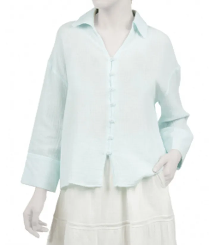 شومیز آستین بلند لینن زنانه جوتی جینز JootiJeans کد 51731614
