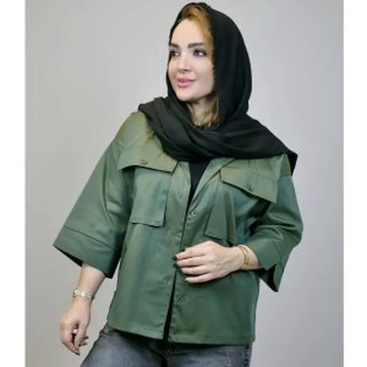 بارانی کتان زارا ۲ جیب ۷۶۹۰۰۴۷۴