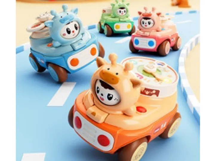 ماشین فشاری به همراه ساعت عقربه ای اسباب بازی