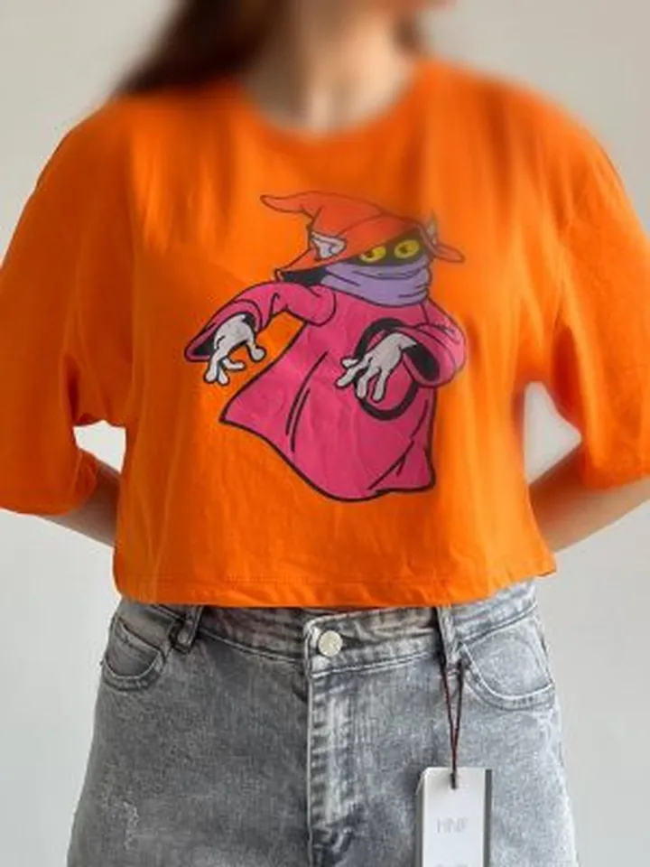 تیشرت کراپ وارداتی Cotton on (voodoo )
