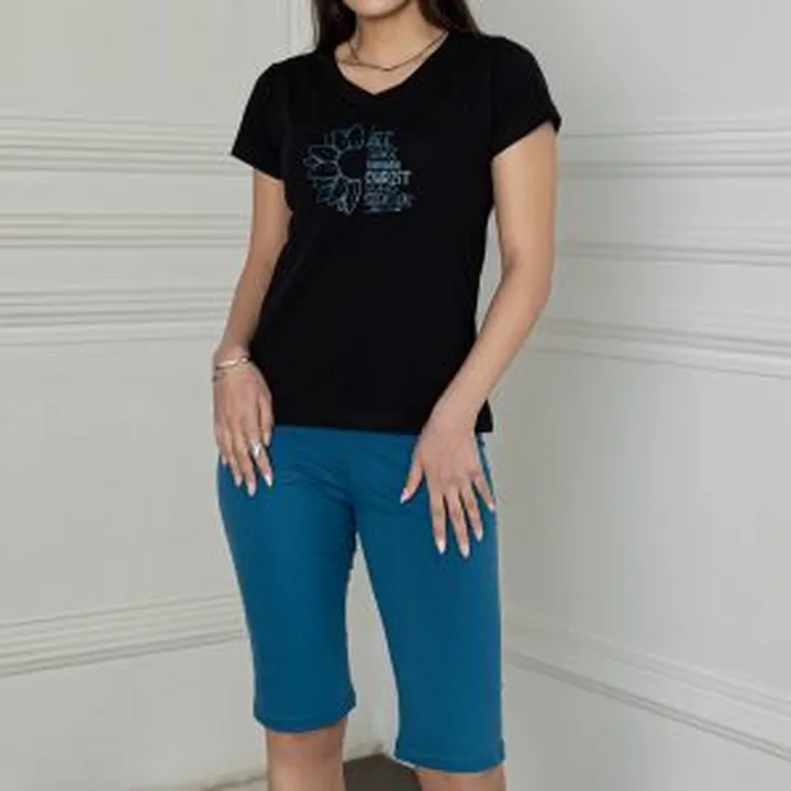 تیشرت و شلوارک زنانه_کد:8137