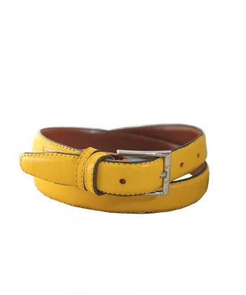 کمربند چرم طبیعی زنانه چرم لانکا Lanka Leather کد BLTDW-1