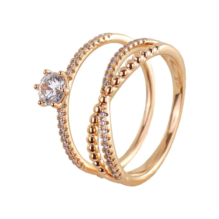 ست حلقه و پشت حلقه زنانه ژوپینگ کد AAE344