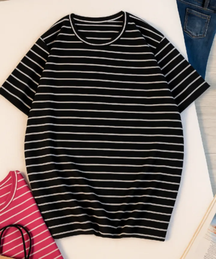 تیشرت راه راه رز