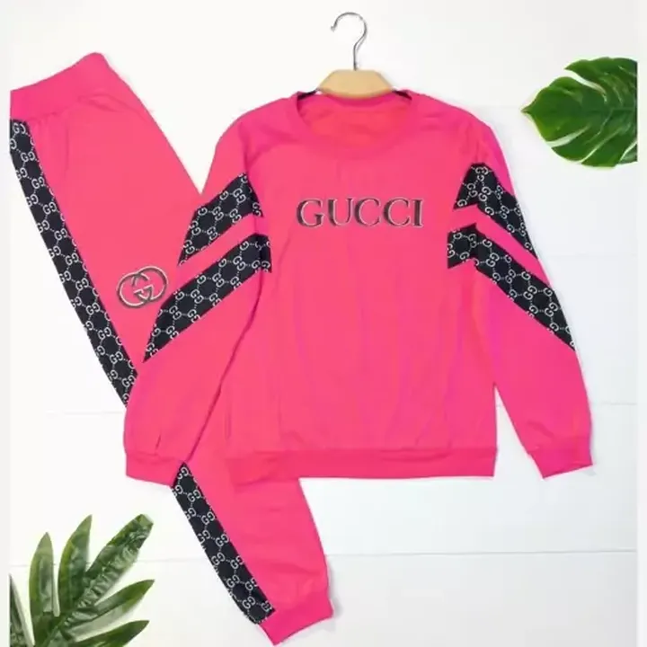  بلوز و شلوار دوخط GUCCI جنس پنبه توکرکی 