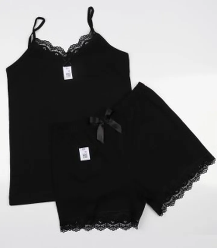 ست تاپ و شورتک نخی کبریتی کد  132156