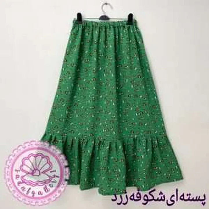 دامن کرپ پفکی بلند در رنگبندی متنوع(کد1358)