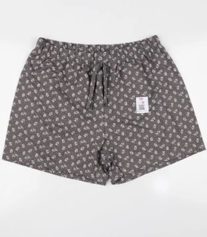 شورتک نخی زنانه طرح دار کد 135136