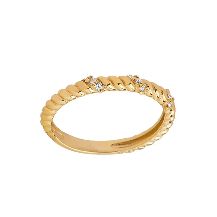 انگشتر طلا 18 عیار زنانه کیا گالری مدل AR486