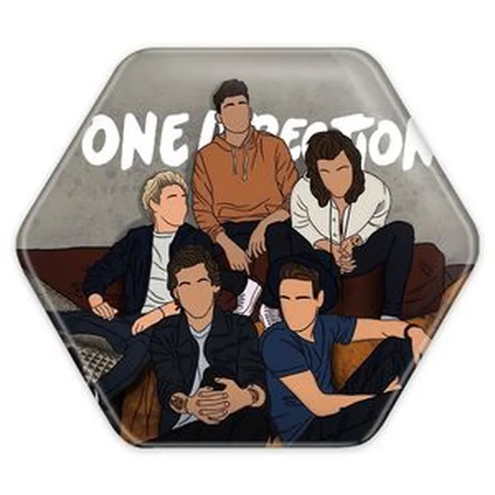 پیکسل خندالو طرح گروه موسیقی وان دایرکشن One Direction مدل شش ضلعی کد 18928