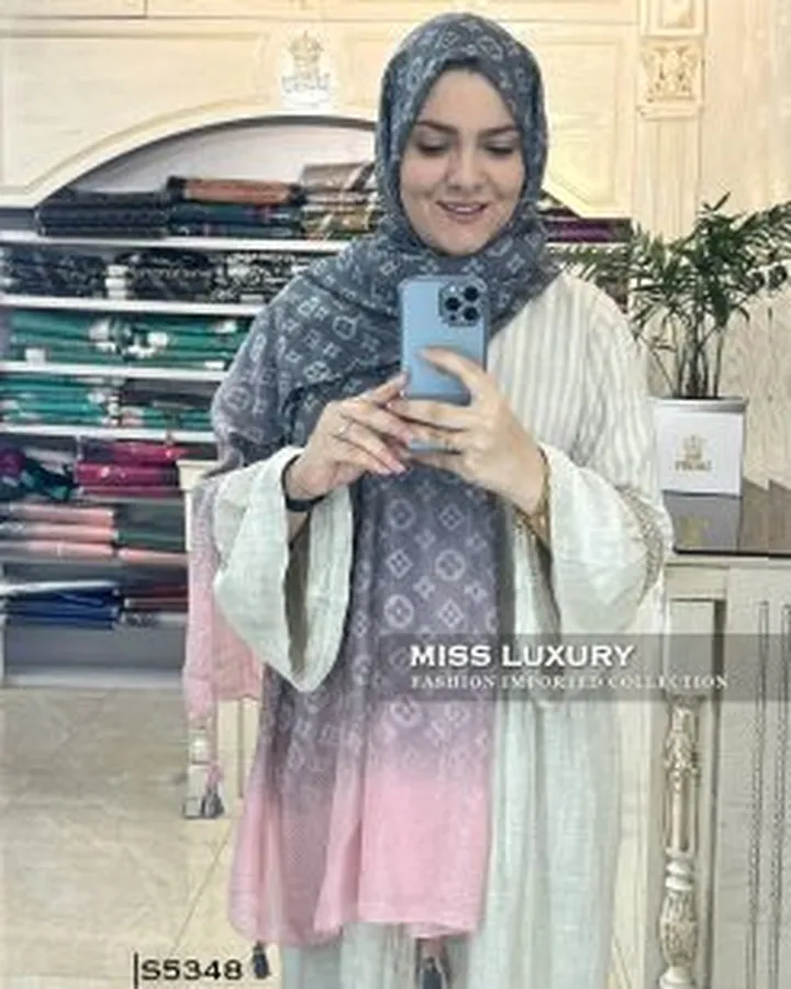 شال پلیسه نخی وارداتی S5348